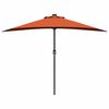 vidaXL Gartenparasol Terrakotta 294 x 150 x 224 cm Stoff