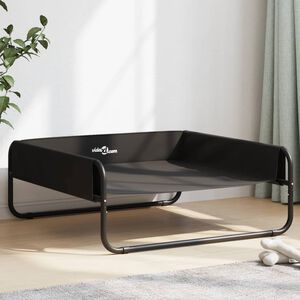 vidaXL Hundebett Erh&ouml;ht Anthrazit Oxford-Gewebe und Stahl