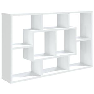 vidaXL Wandregal Wei&szlig; 85x16x52,5 cm Holzwerkstoff