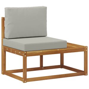 vidaXL Outdoor End Sofa Natur 91 x 63 x 73 cm Massivholz Akazie