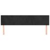 vidaXL Kopfteile Schwarz 180x5x78/88 cm Samt