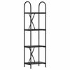 vidaXL B&uuml;cherregal 4 Ebenen 40 x 30 x 146 cm Holzwerkstoff