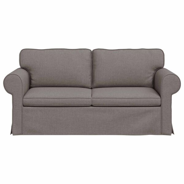 vidaXL Sofa Taupe Gesamtabmessungen: 175 x 82 x 80 cm (B x T x H) Samt