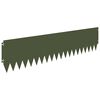 vidaXL Raseneinfassung 10 pcs 103 x 25 cm Stahl Olivgr&uuml;n