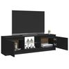 vidaXL TV-Schrank mit LED-Leuchten Schwarz 120x30x36 cm