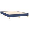 vidaXL Boxspringbett mit Matratze Blau 140x200 cm Stoff