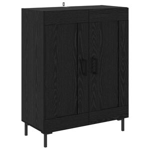 vidaXL Sideboard Schwarz Eichen-Optik 69,5 x 34 x 90 cm