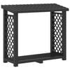 vidaXL Brennholzregal Anthrazit 114 x 46 x 101 cm PP