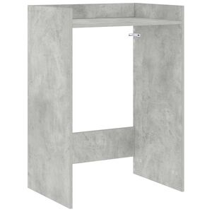vidaXL Waschmaschinen-Schrank mit Speicher Betongrau 67,5 x 48 x 97 cm