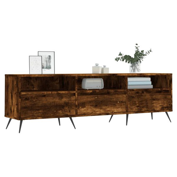 vidaXL TV-Schrank Räuchereiche 150x30x44,5 cm Holzwerkstoff