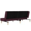 vidaXL Schlafsofa 2-Sitzer Lila Stoff
