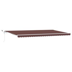 vidaXL Markise Automatisch mit LED Braun 600x300 cm