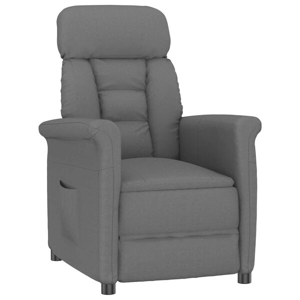 vidaXL Recliner Sessel Dunkelgrau Dunkelgrau 70.5 x 96.5 x 95 cm Stoff