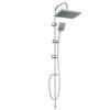 vidaXL Duschsystem mit Duschkopf Chrom Edelstahl 48 x 30 x 100 cm