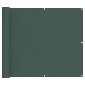 vidaXL Balkonsichtschutz Dunkelgr&uuml;n 100 x 600 cm Oxford-Stoff
