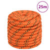 vidaXL Bootsseil Orange 18 mm 25 m Polypropylen
