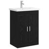 vidaXL Badezimmerm&ouml;bel-Set Schwarze Eiche 61 x 40 x 84,5 cm