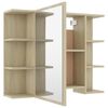 vidaXL Bad-Spiegelschrank Sonoma-Eiche 80x20,5x64 cm Holzwerkstoff