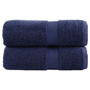 vidaXL Premium-Wascht&uuml;cher SOLUND 2 Stk. Marineblau 30x30 cm 600 g/m&sup2;