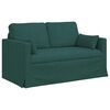 vidaXL Sofa 120cm 2 pcs Dunkelgr&uuml;n Metall
