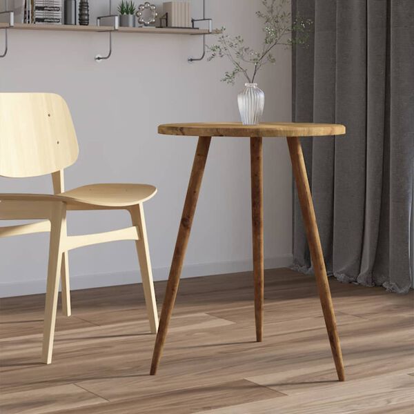 vidaXL Bistrotisch Dunkelbraun &Oslash;60x76 cm MDF und Eisen
