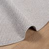 vidaXL Bereichsteppiche Rund LUGO Creme und Grau &Oslash; 120 CM Polyester