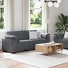 vidaXL 2-teiliges Sofa-Set mit Kissen, dunkelgrauer Samt