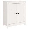 vidaXL Sideboard Wei&szlig; 70x35x80 cm Massivholz Kiefer