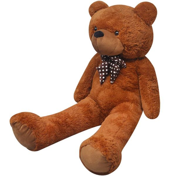 vidaXL Teddyb&auml;r Kuscheltier Pl&uuml;sch Braun 242 cm