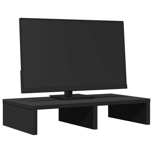 vidaXL Monitorst&auml;nder Schwarz 50x27x10 cm Holzwerkstoff