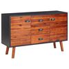 vidaXL Sideboard 110x35x70 cm Massivholz Akazie und MDF