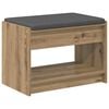 vidaXL Flurbank Artisan-Eiche 63 x 38 x 45 cm