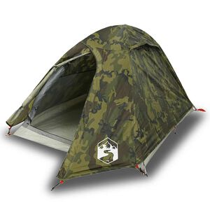 vidaXL Kuppel-Campingzelt 2 Personen Tarnmuster Wasserdicht