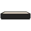 vidaXL Bettgestell Schwarz 200x200 cm Holzwerkstoff