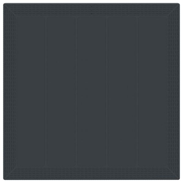 vidaXL Garten Essgruppe 5 pcs Anthrazit Polypropylen