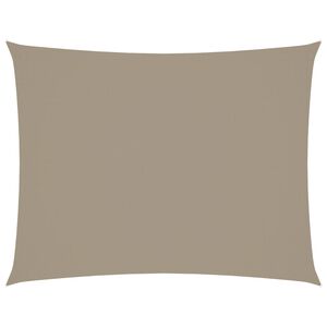 vidaXL Sonnensegel Oxford-Gewebe Rechteckig 3x6 m Taupe