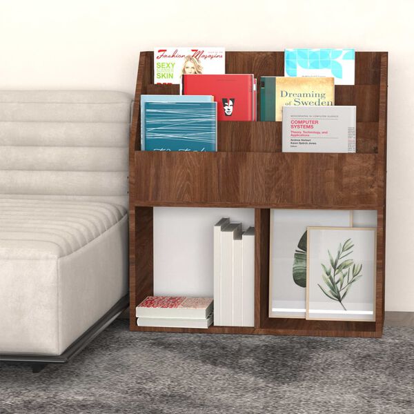 vidaXL Kinder-B&uuml;cherregal Braun Eiche 71x30x78,5 cm Holzwerkstoff