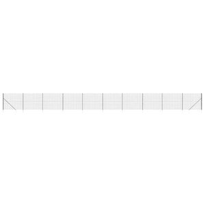 vidaXL Maschendrahtzaun mit Bodenh&uuml;lsen Anthrazit 1,6x25 m