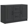 vidaXL Sideboard Schwarz 89 x 34,5 x 57 cm Holzwerkstoff