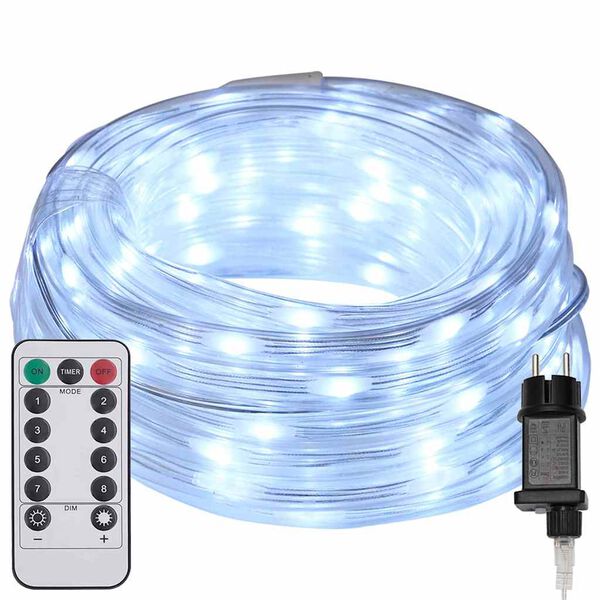 vidaXL Lichtseil mit 240 LEDs Kaltweiß 10 m PVC