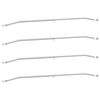 vidaXL Planehalterung f&uuml;r Anh&auml;nger 4 pcs Silber 100-145 cm Aluminium