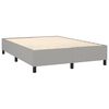 vidaXL Boxspringbettgestell Hellgrau 140x190 cm Stoff