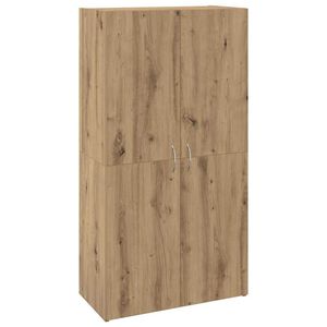 vidaXL B&uuml;roschrank mit Regal Altholz 60 x 32 x 115 cm Holzwerkstoff