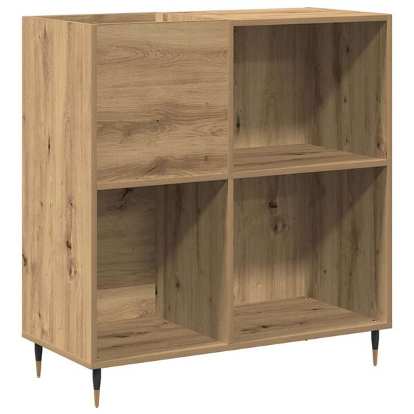 vidaXL Schallplattenschrank mit Regal Artisan-Eiche 85 x 38 x 89 cm