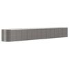 vidaXL Hochbeet Pulverbeschichteter Stahl 512x80x68 cm Grau