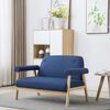 vidaXL 2-Sitzer-Sofa Stoff Blau
