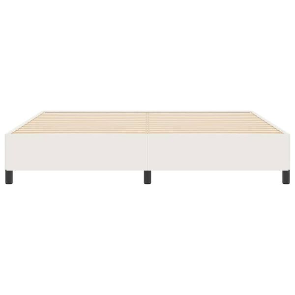 vidaXL Bettgestell Creme 200 x 200 cm Cordstoff