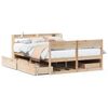 vidaXL Massivholzbett ohne Matratze 140x200 cm Kiefernholz