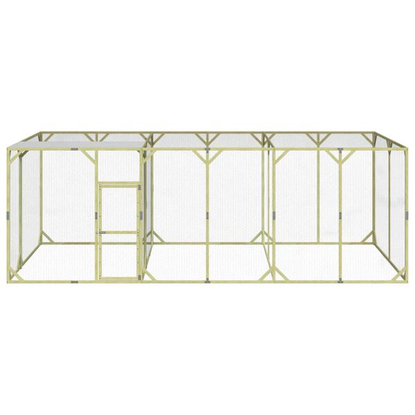 vidaXL H&uuml;hnerstall 600x300x200 cm Massivholz Kiefer Impr&auml;gniert