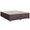 vidaXL Boxspringbett mit Matratze Dunkelbraun 180x200 cm Stoff